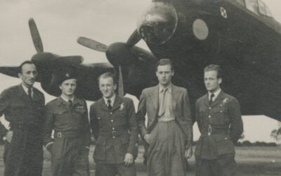 Lotnicy z 300 Dywizjonu Bombowego „Ziemi Mazowieckiej”, Faldingworth, Wielka Brytania, 1945–1946