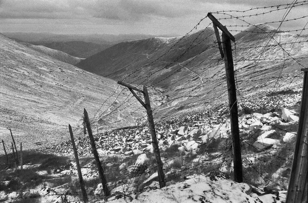 Kolyma. Barbed wire fence