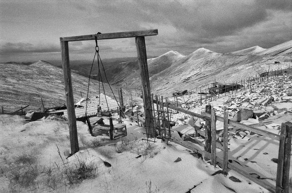 Kolyma. The remains of wooden swing.